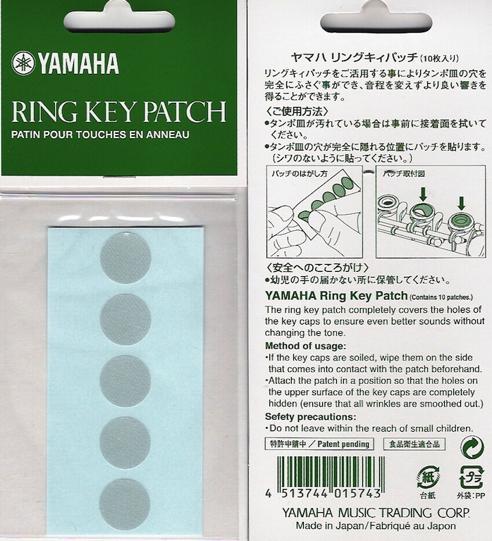 Klebepads für Ringklappenflöte von Yamaha